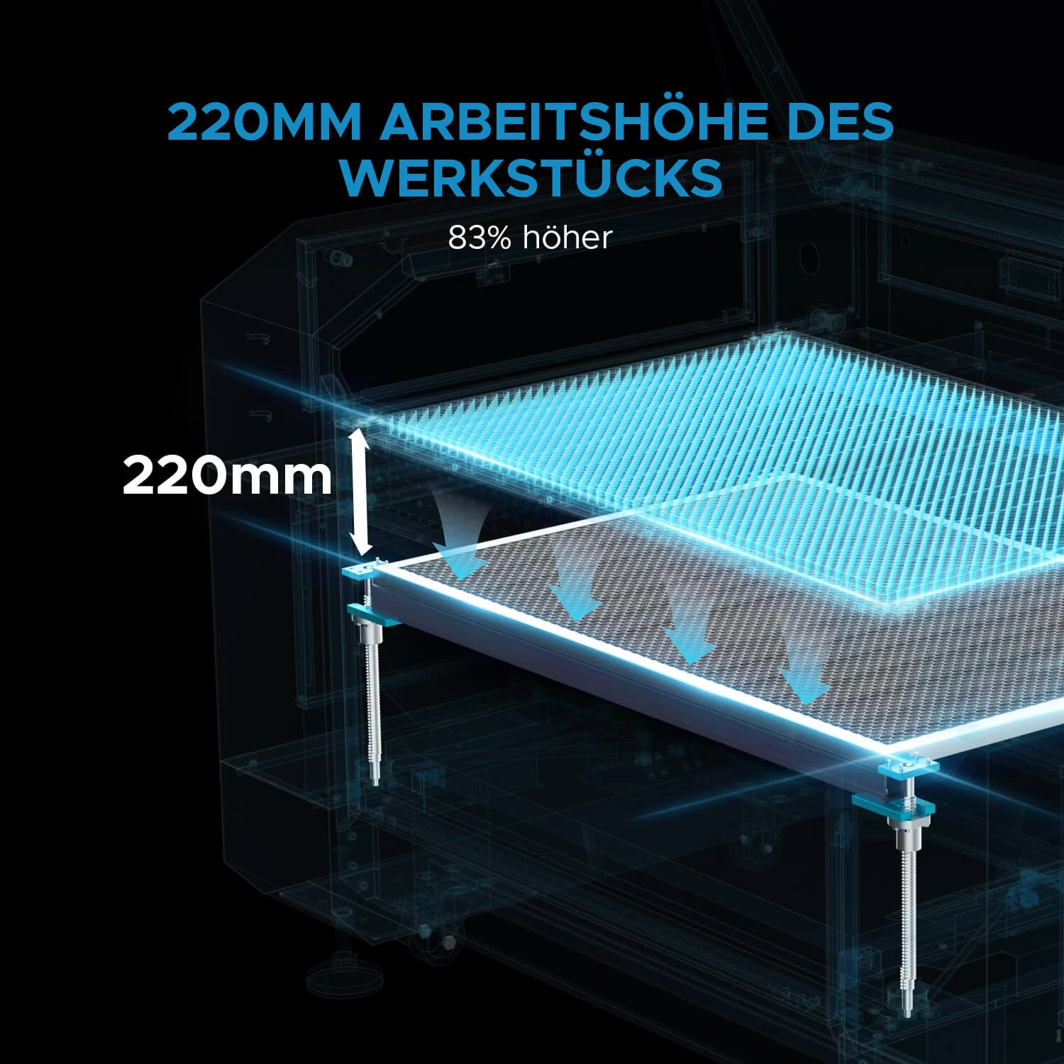 100W CO2 Laser Cutter & Graviermaschine mit 1000x600mm Gravurfläche | Pronto-45 - Image 17