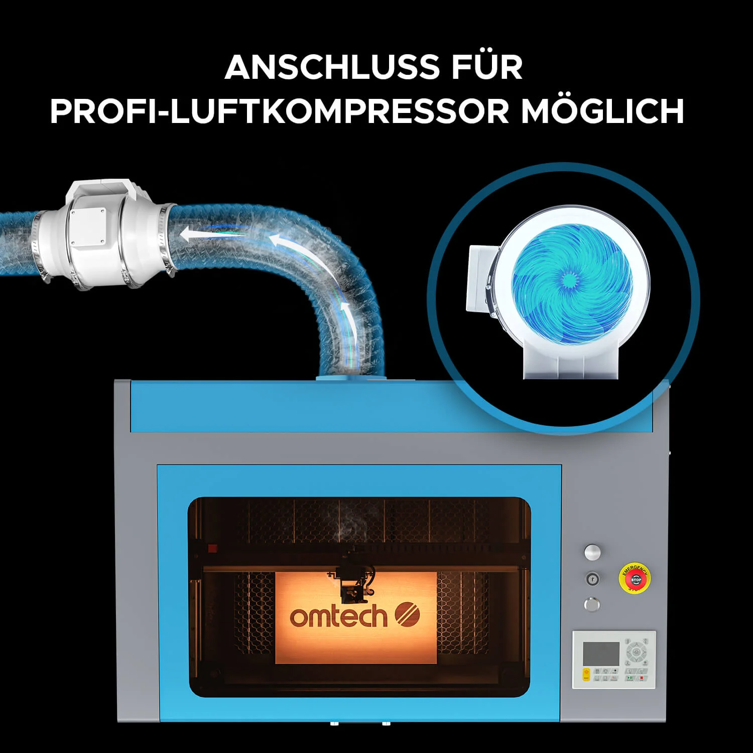 100W CO2 Laser Graviermaschine & Laser Cutter mit 1000x600mm Gravurfläche | Max-1060 - Image 13