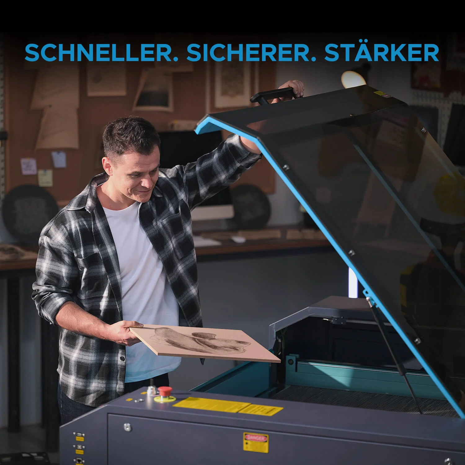 130W CO2 Laser Cutter & Graviermaschine mit 1300x900mm Gravurfläche | Pronto-60 - Image 10