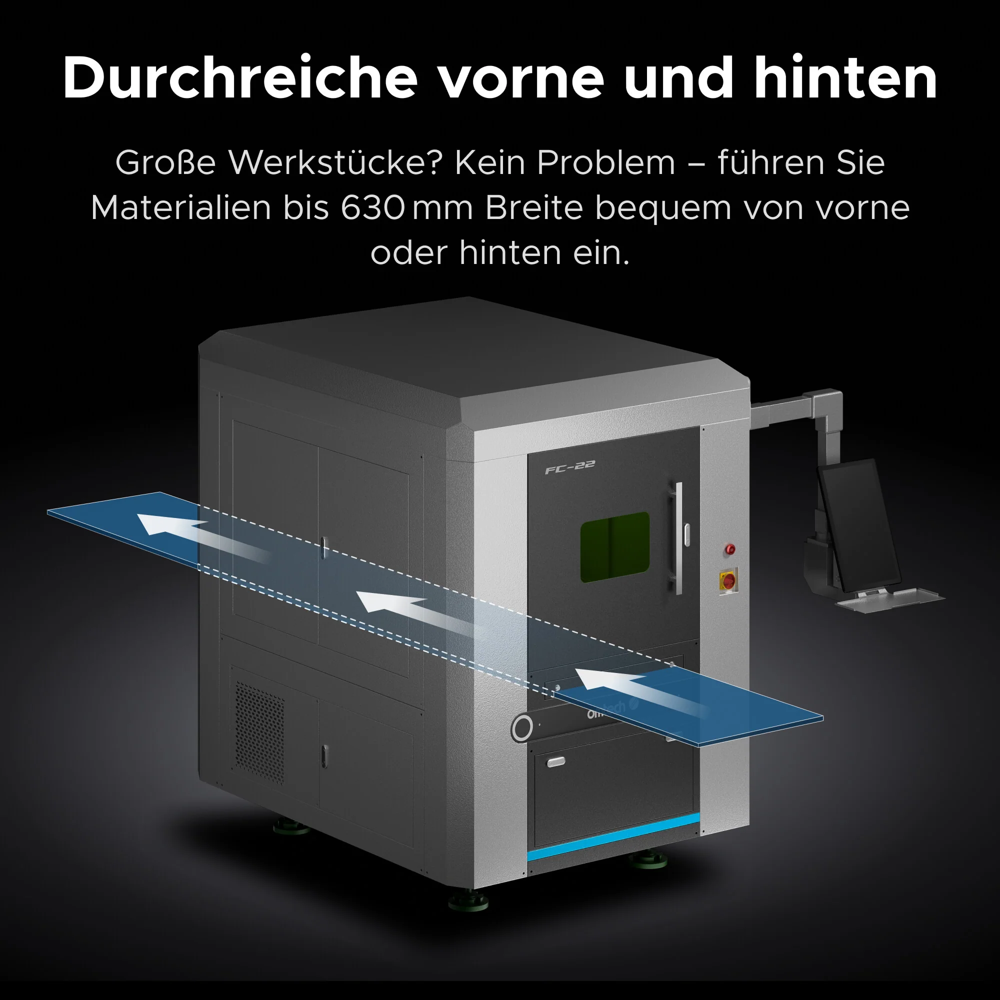 1.500W Faserlaser Schneidmaschine & Cutter für Metalle | FC-22 - Image 5