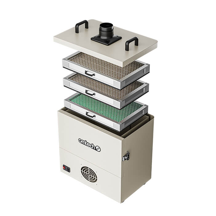 300W Rauchabsauger mit 4-Schichten-Filter für Lasercutter | LSP-300 - Image 5