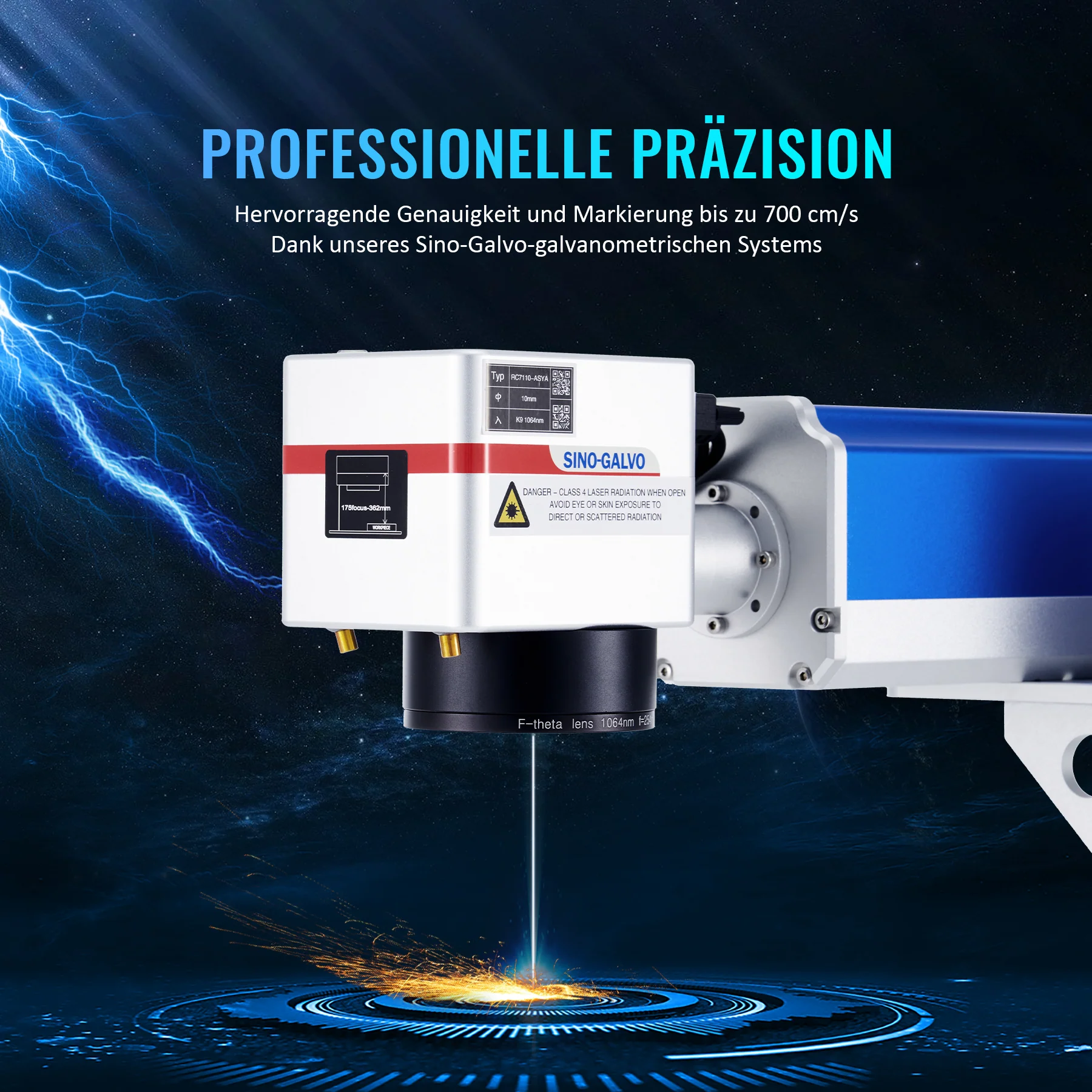 30W Faserlaser Graviermaschine für Metallgravur & Metallbeschriftung | F-30 - Image 10