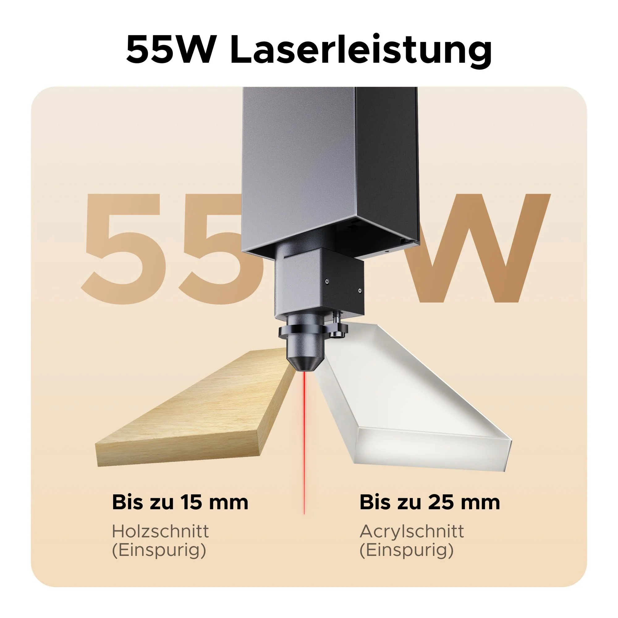 55W Desktop Laser Cutter mit 500x300mm Gravurfläche | Polar Lite - Image 10