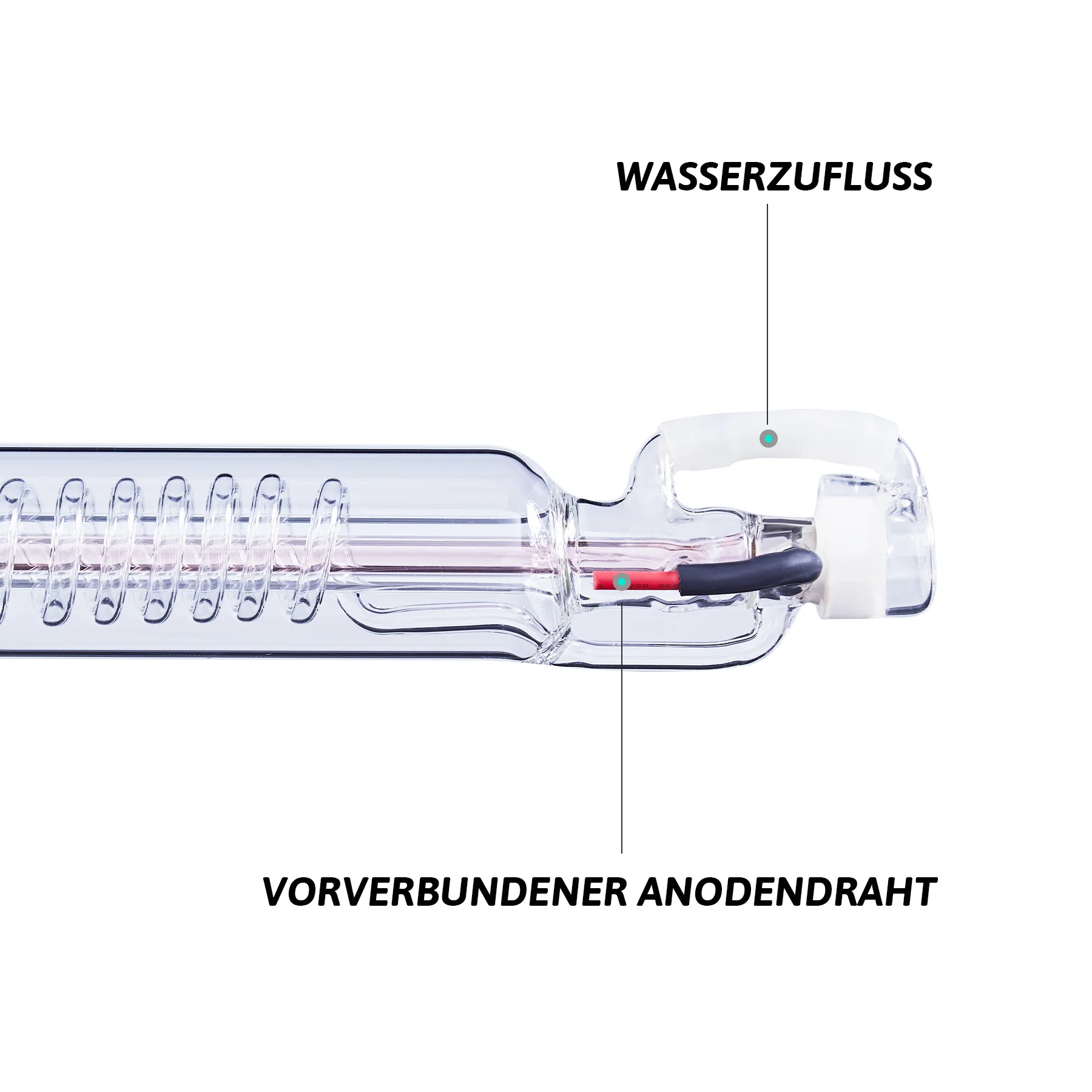 60W CO2 Laserröhre & Laser Tube für Laser Graviermaschinen und Lasercutter | 0060 - Image 3