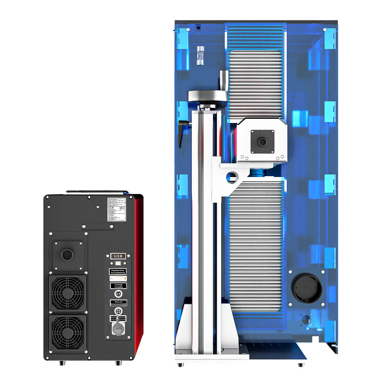 60W MOPA JPT Laser Graviermaschine für farbige Metallgravur & Metallbeschriftung | M-60 - Image 4