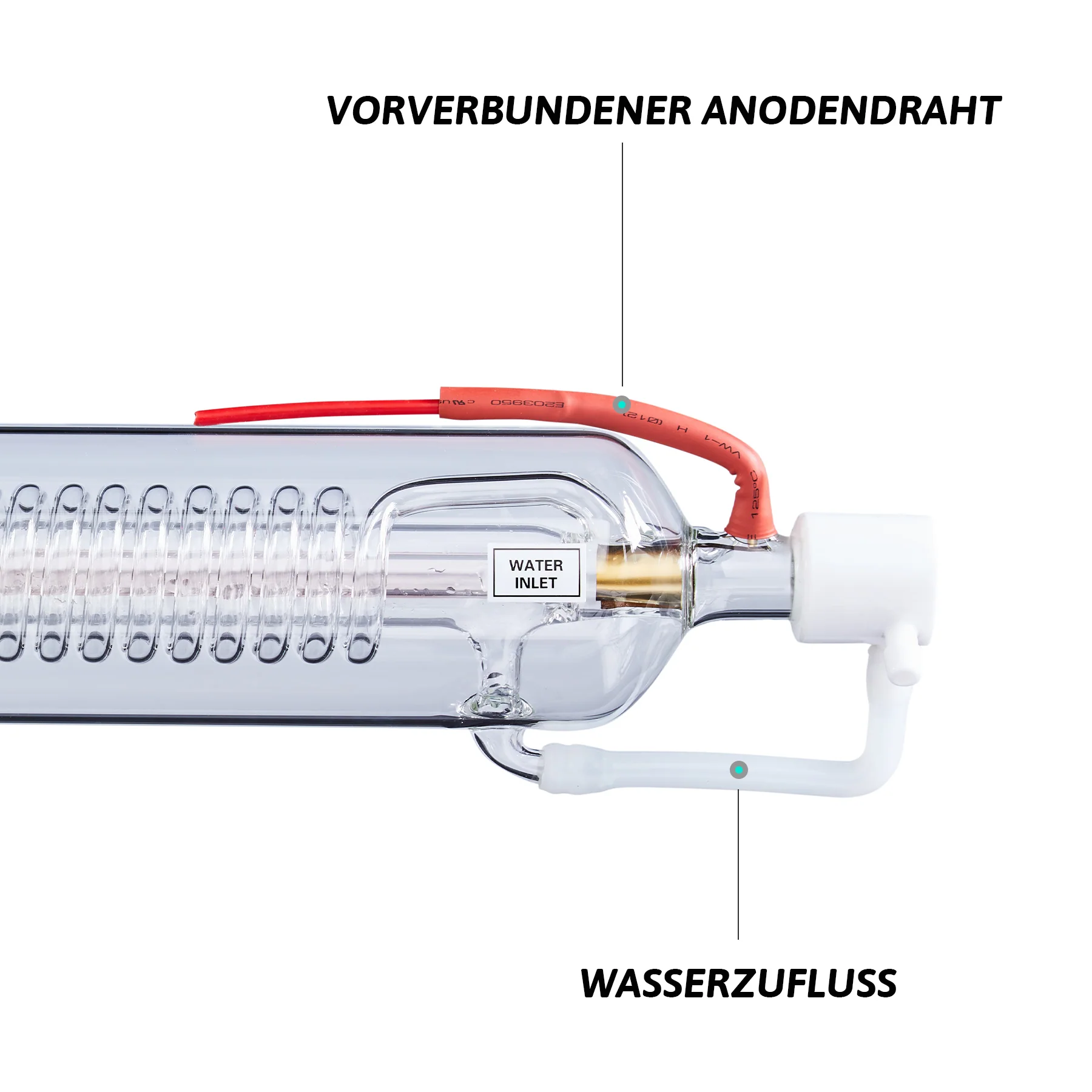 80W CO2 Laserröhre & Laser Tube für Laser Graviermaschinen und Lasercutter | 0080 - Image 8