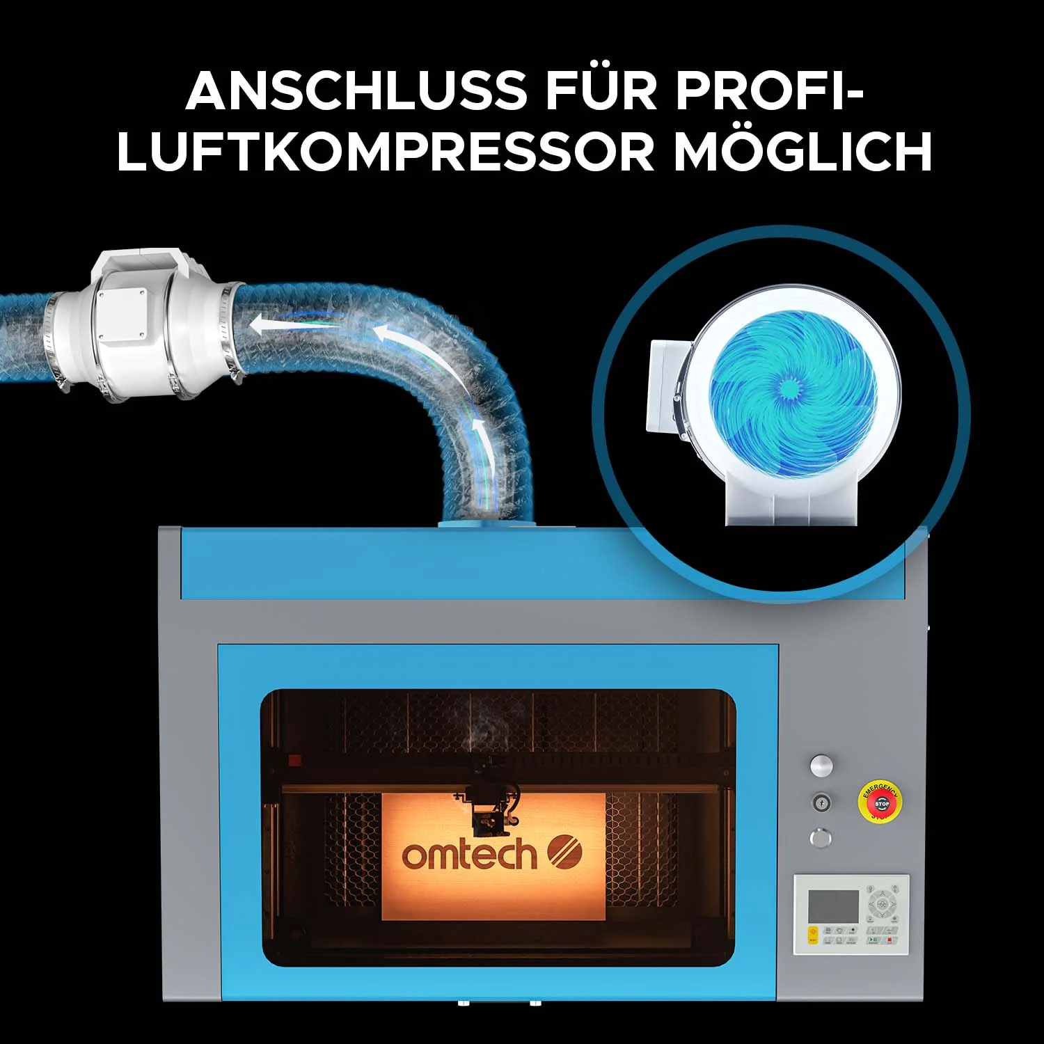 90W CO2 Laser Graviermaschine & Cutter mit 700x500mm Gravurfläche | Turbo-758 - Image 14
