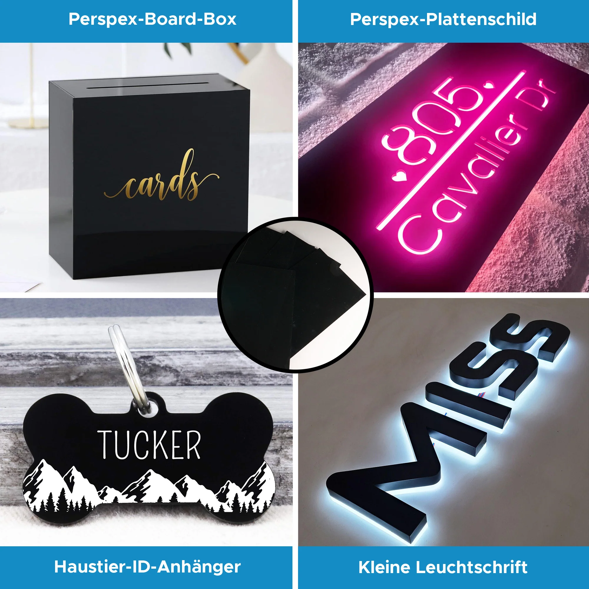 Acrylplatte - Schwarz Halbtransparent 500x300x3mm 10er Pack - Image 7