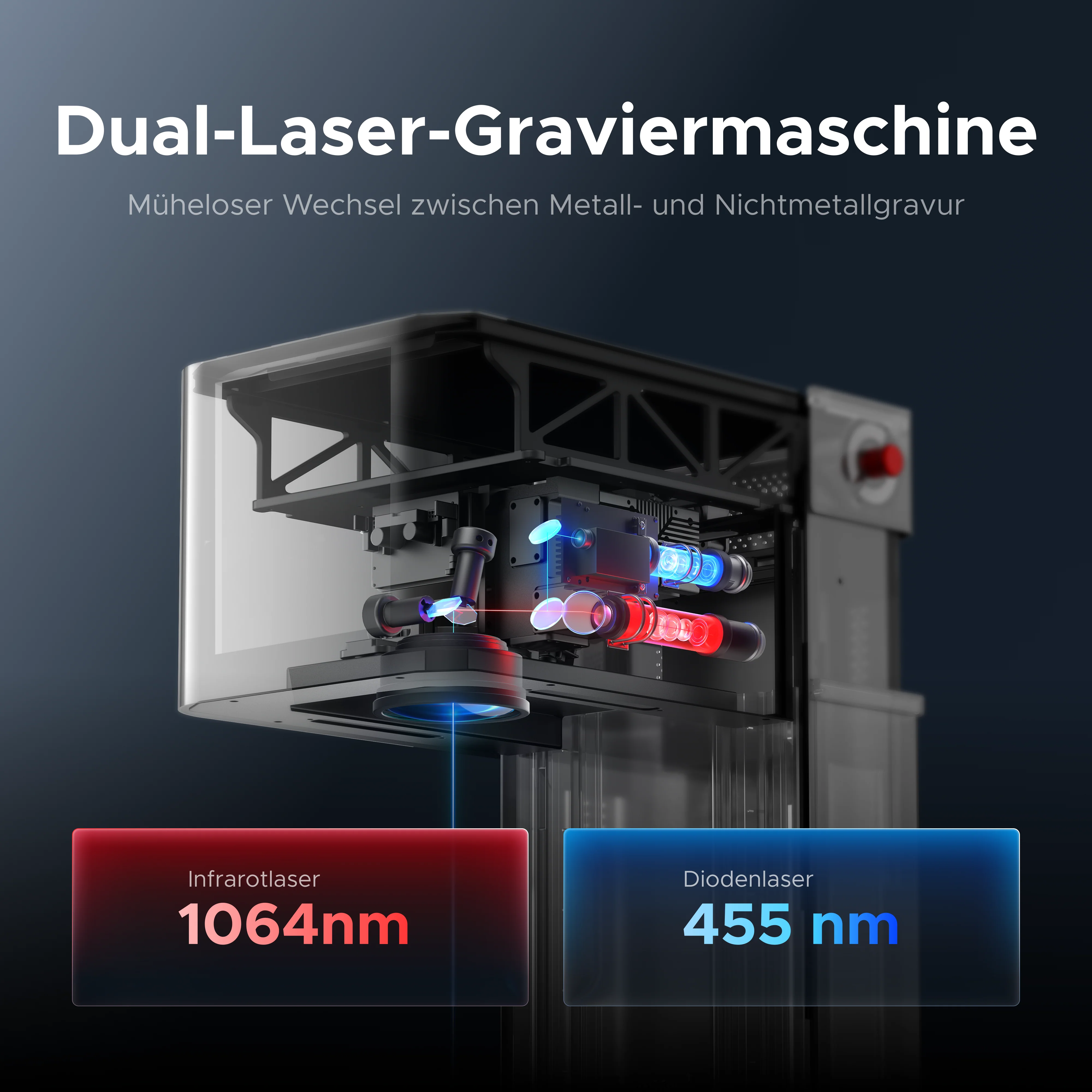 Dual-Lasergravierer mit 30W Faserlaser, 20W Diodenlaser und Autofokus | Solis Duo 32 - Image 10