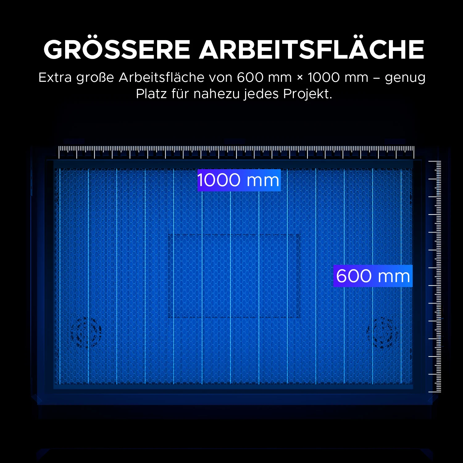 80W / 100W CO2 Lasercutter mit 1000x600mm Bearbeitungsfläche | Pro 2440 - Image 7