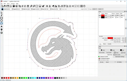 LightBurn Software für OMTech K40 Plus Laser Cutter | LightBurn - Image 4