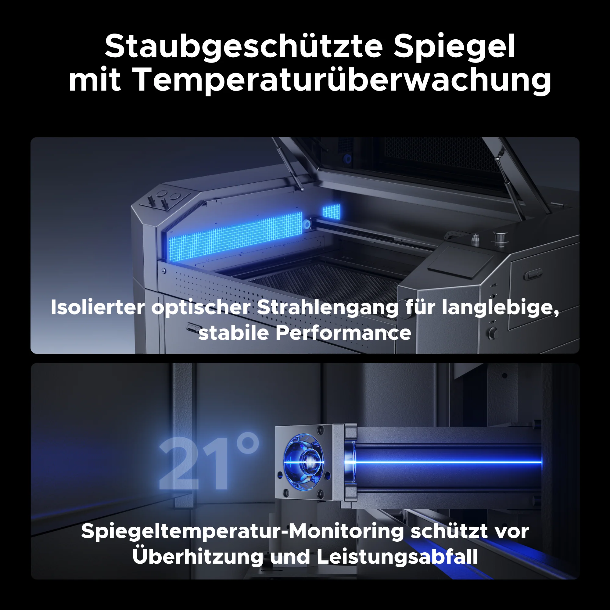 RF-CO2-Lasercutter – 4200 mm/s, 20.000 Std. Lebensdauer & 0,07 mm Präzision | Pro Quantum 60W - Image 6