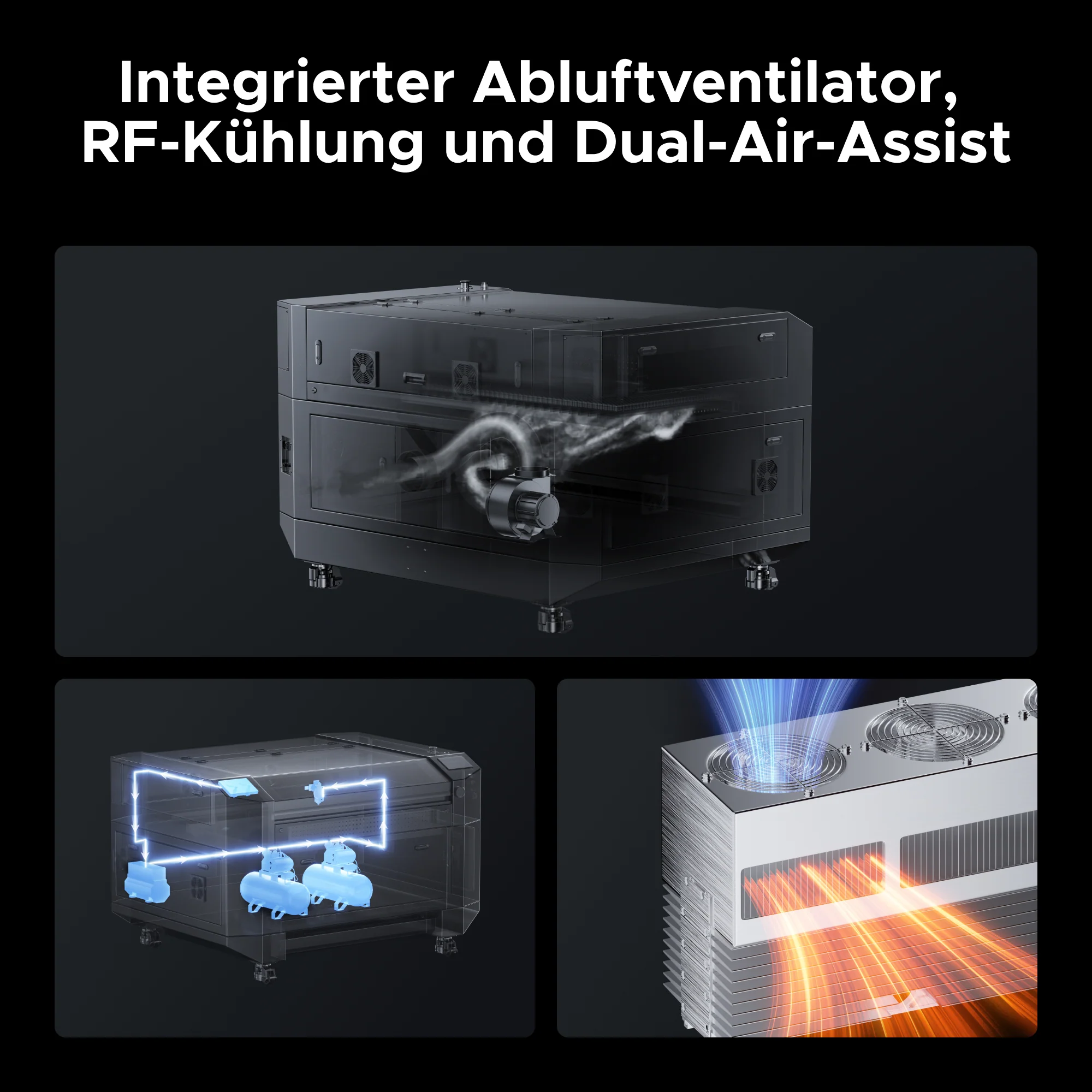 RF-CO2-Lasercutter – 4200 mm/s, 20.000 Std. Lebensdauer & 0,07 mm Präzision | Pro Quantum 60W - Image 7